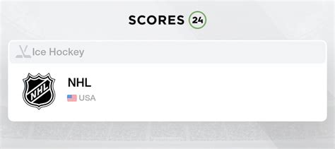 Résultats NHL, Hockey USA .